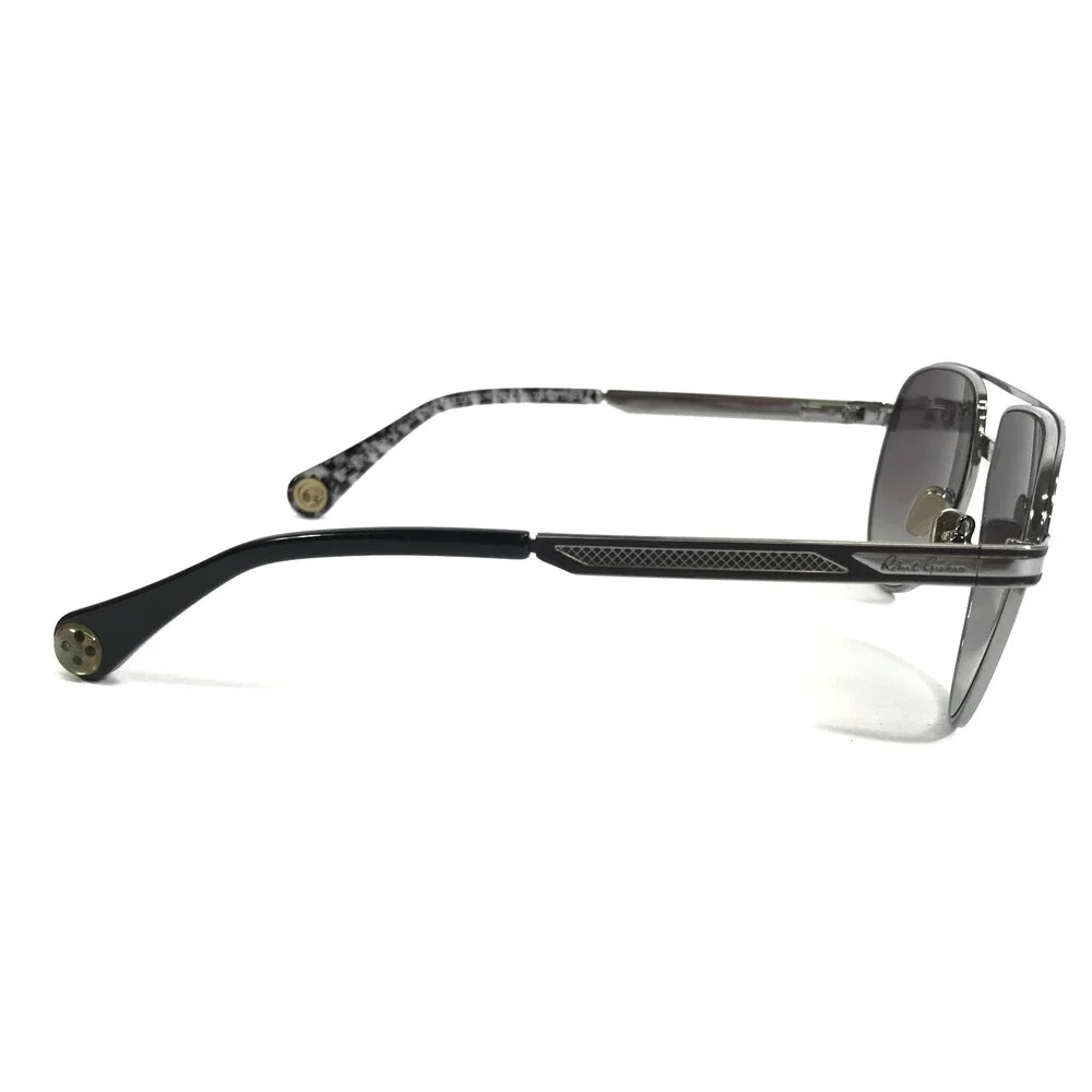 Robert Graham Sunglasses CONRAD GUN Gunmetal Aviator with Brown Polarized Lenses